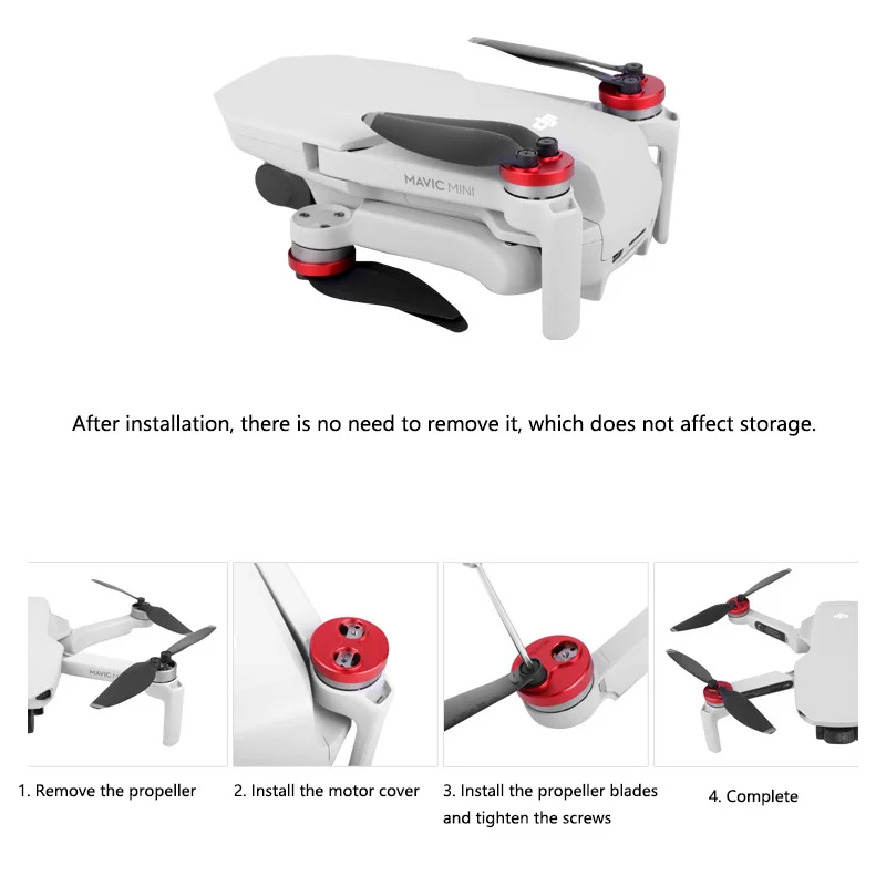 Motor Cover for DJI Mini 4 Pro/Mini 3 Pro/Mini 3/SE/1 Aluminum Alloy Dust-proof Engine Guard Protective Cover Case Accessories