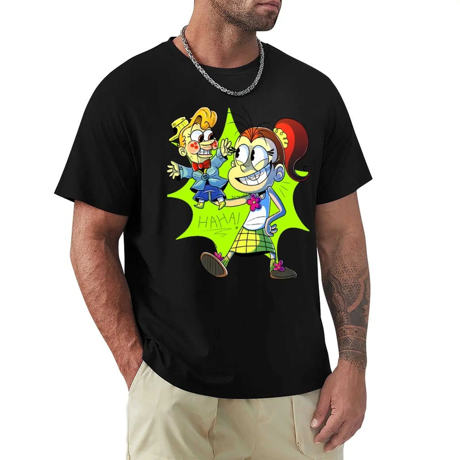 

The Loud House Luan loud and Mr. Coconuts T-Shirt fashion shirts Funny t-shirt mens tall t shirts