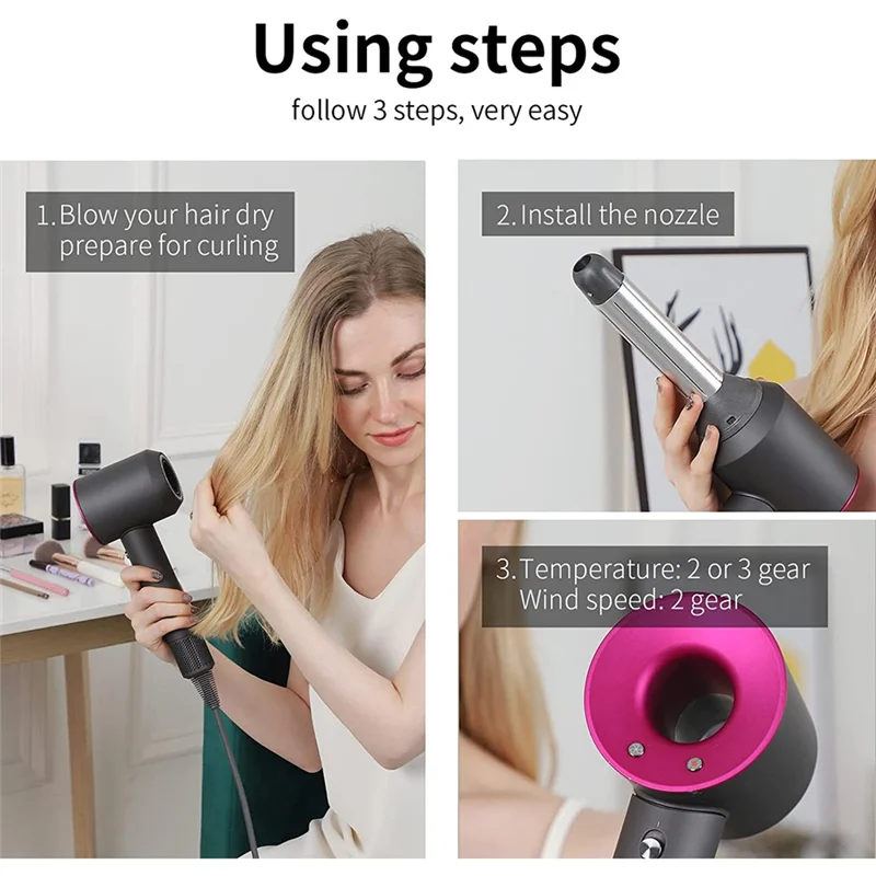 

Бочки для завивки волос A43MM для Dyson Supersonic HD01 HD02 HD03 HD04 HD07 HD08 HD15, фен, насадка для завивки волос, аксессуары B