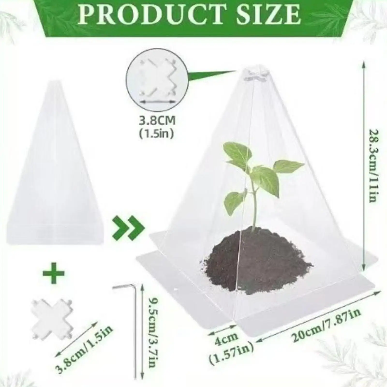 

Уличный мини-парник-колокол для защиты растений, ветрозащитный чехол для рассады овощей