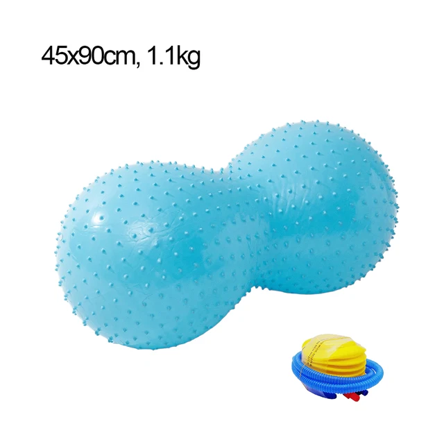 45x90cm zagęszczony Anti Burst orzeszki ziemne piłka do jogi masaż pływający punkt piłki do jogi Fitness Balance Training Ball