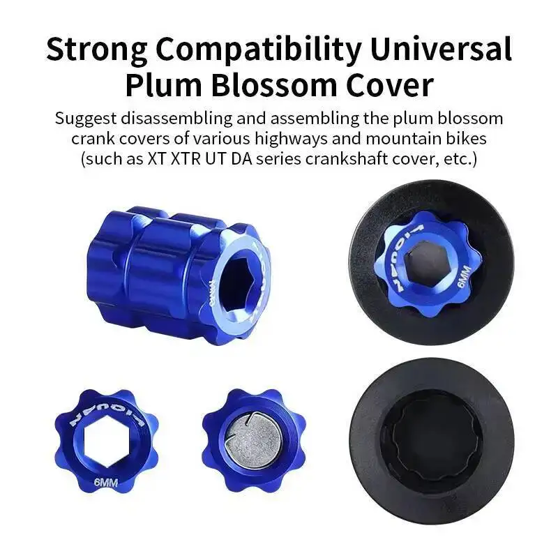 ESLNF Aluminum Alloy Bicycle Magnetic Puller Tool - Crank Arm Install/Remove Adjustment Caps Cycling Repair Accessories