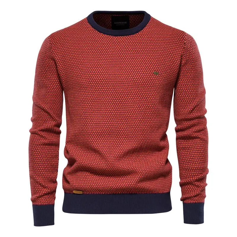 Baumwolle Gespleißt Pullover Pullover Männer Casual Warme Oansatz Qualität Mens Gestrickte Pullover Winter Mode Pullover für Männer Größe M-3Xl