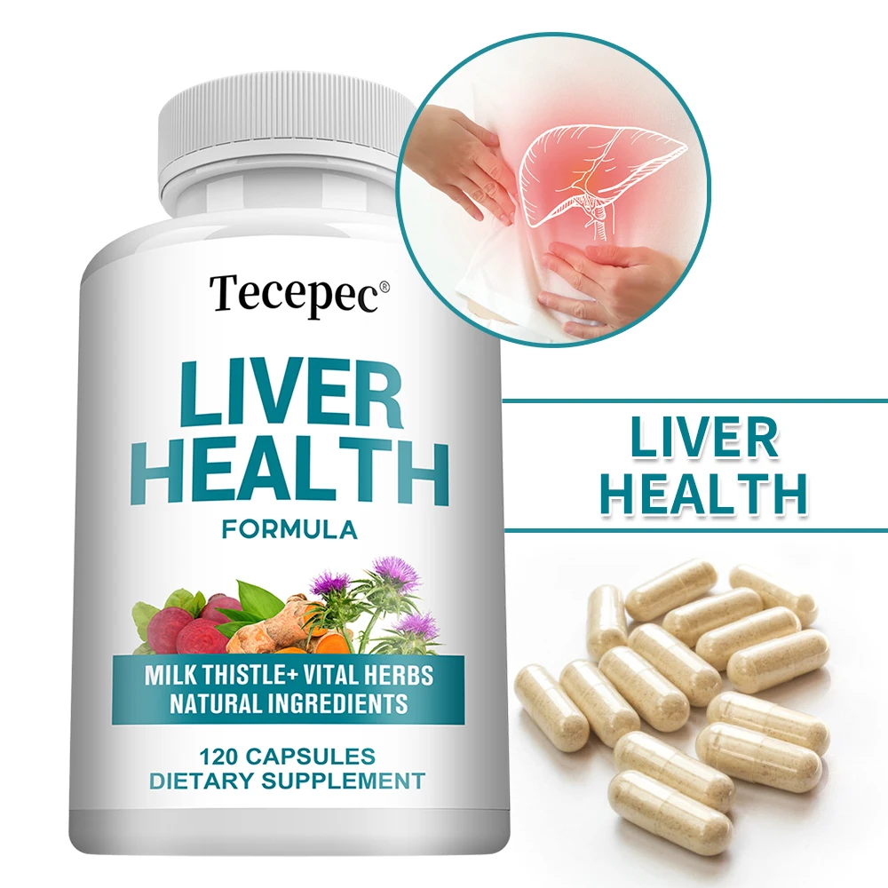 

Liver Detox Capsules with Milk Thistle - Liver Cleanse & Repair, Digestive & Immune Support, Repair, Nourishing & Antioxidant