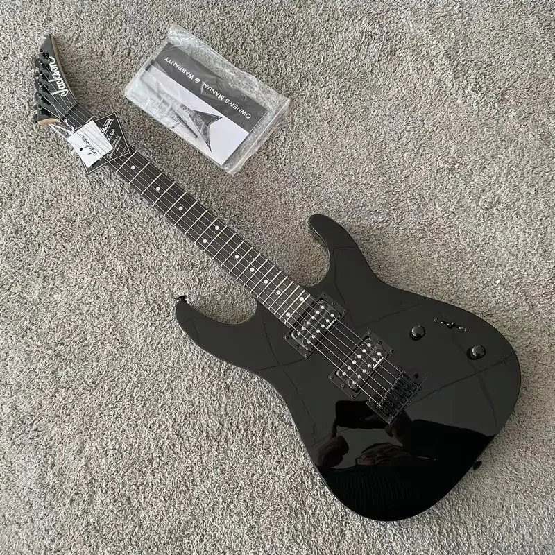 Genuine Jackson JS12 Black Color 24 Frets Electric Guitar Solid Wood Body Rosewood Fingerboard for Beginner New Brand