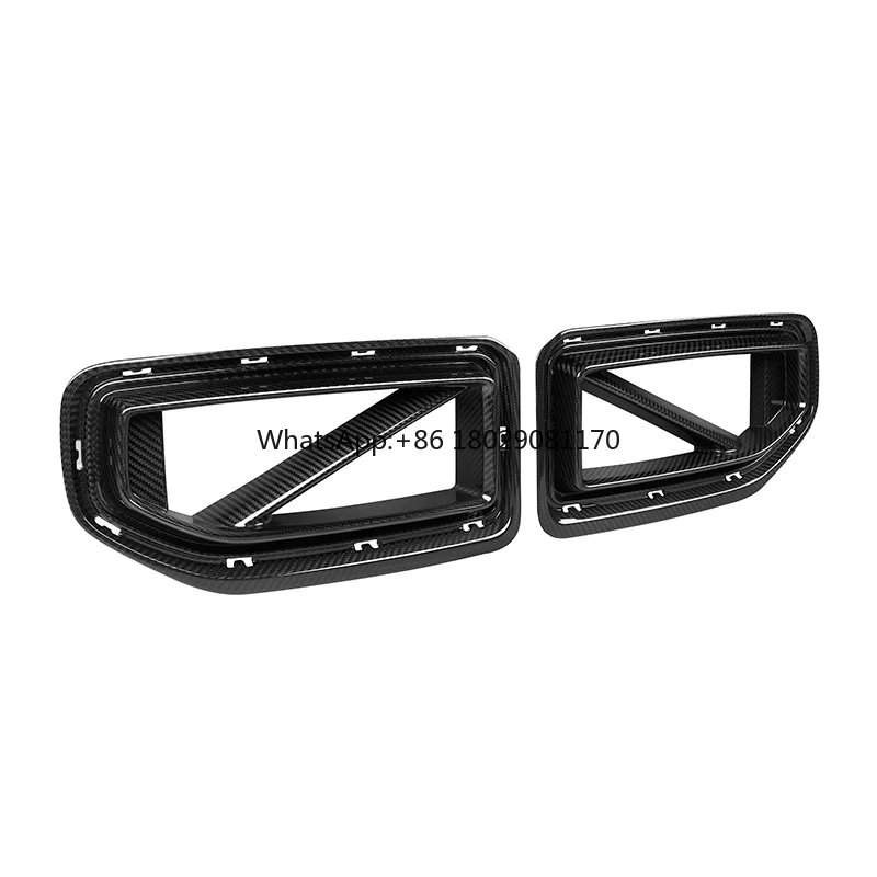 Car Front Grill Side Air Intake Air Ducts Vent Ducts For BMW M2 G87 2-Door 2023+ Dry Carbon Fiber SQ Style G87 Grill