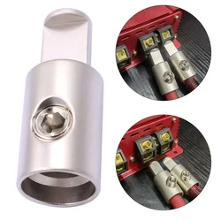 2Pc RT73 Car Audio AMP 1/0 Gauge Power Ground Wire Pin Terminal Input Wire Reducer 12-48V 47*19*19mm Power Wire Reducer
