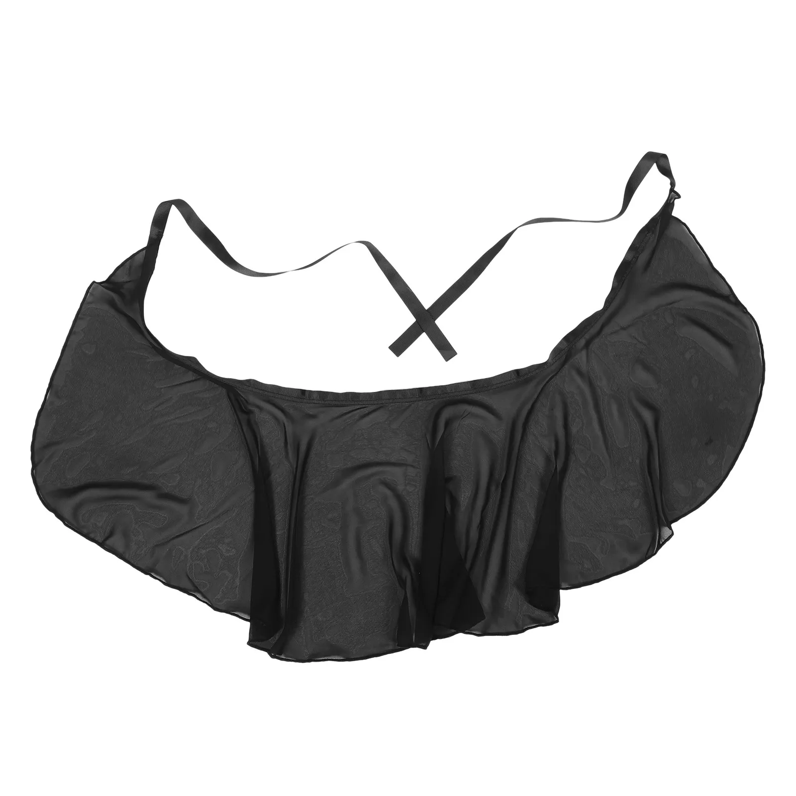 Chinlon Ballet Skirt Women Exquisite Elegant Comfortable Adjustable Wrap Dance Skirt for Ballet Practice Rehearsal