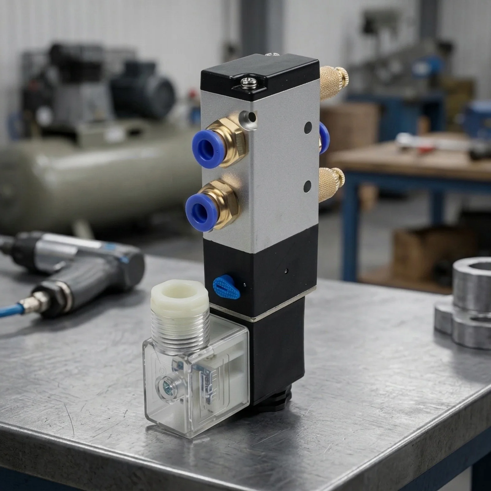 Part Solenoid Valve 0.15 0.8Mpa 2 Position 5 Port DC 24V 29mA 4V210-08 BSPT Thread Business Male Connectors Pneumatic
