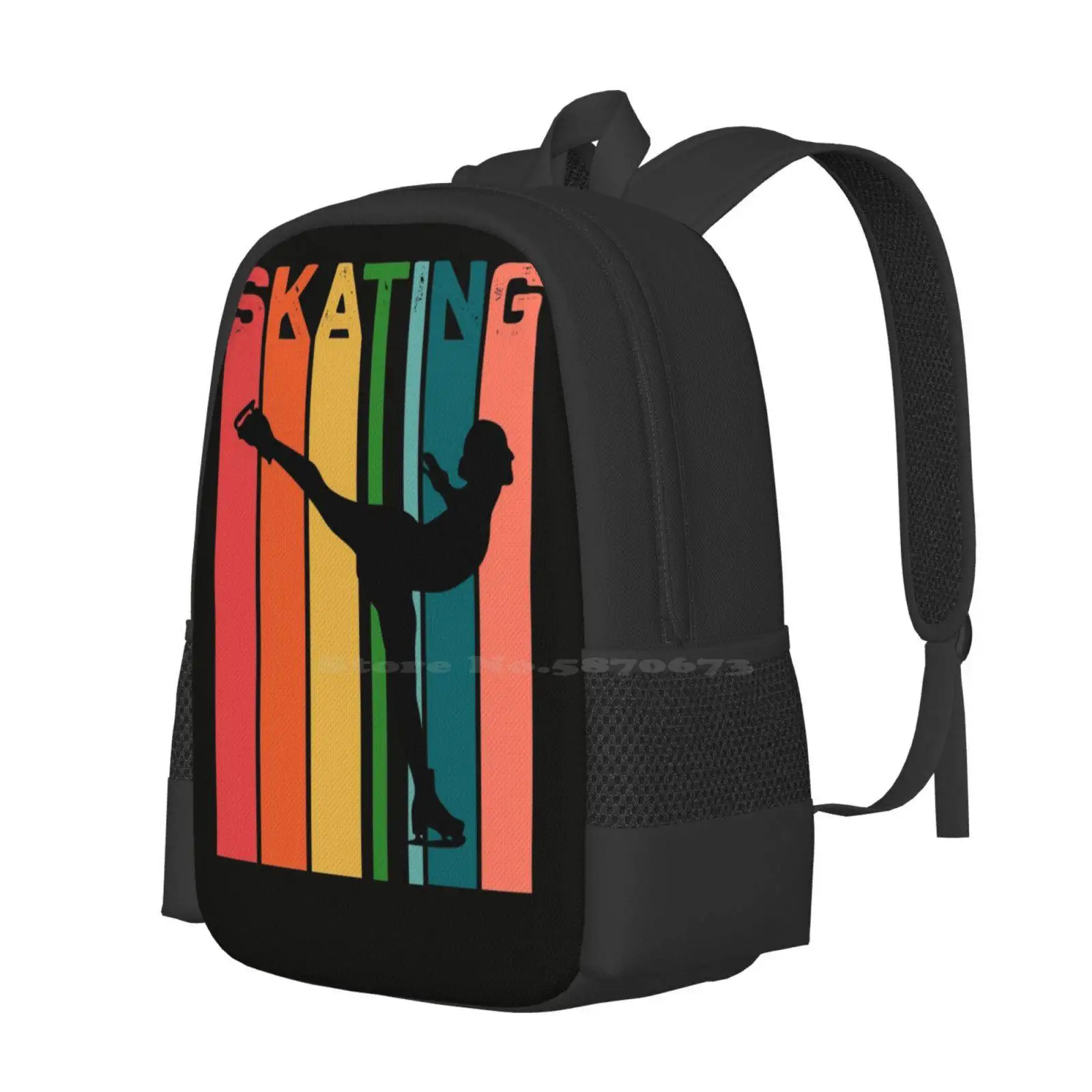 Figure Skating Hot Sale Schoolbag Backpack Fashion Bags Figure Skating Birthday Figure Skating Coffee Figure Skating Funny