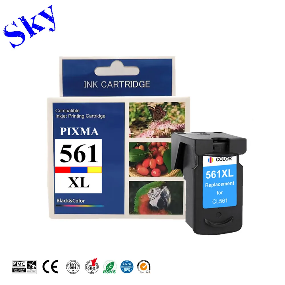 SKY Print Head Ink Compatible PIXMA 560 561 XL , PG560xl For Canon PIXMA TS5350/TS5351/ TS5352/TS5353/ TS7450/7451