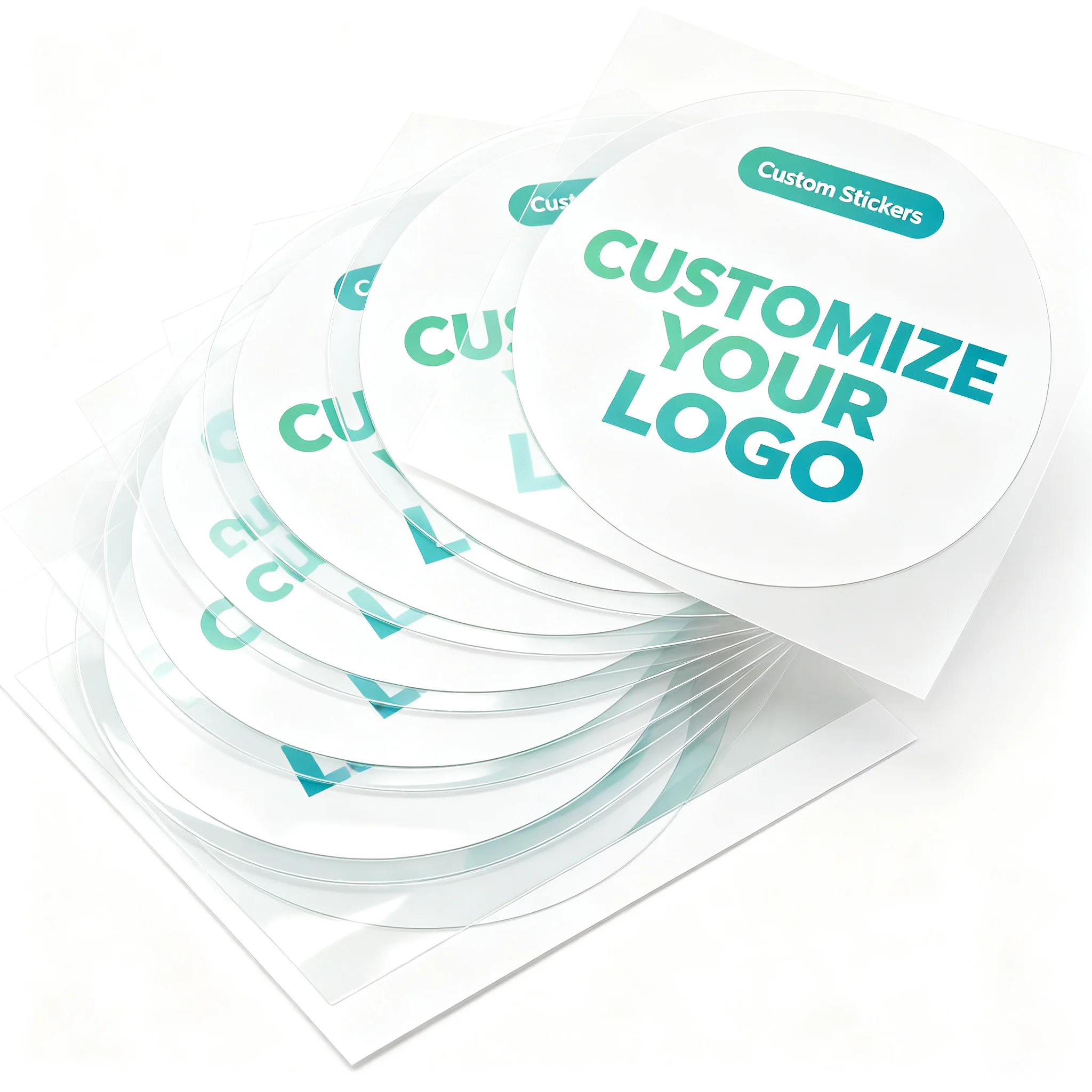3-8CM 50pcs Custom Sticker and Customized Logos Wedding Birthdays Baptism Design Your Own Stickers Personalize Stickers adhesive