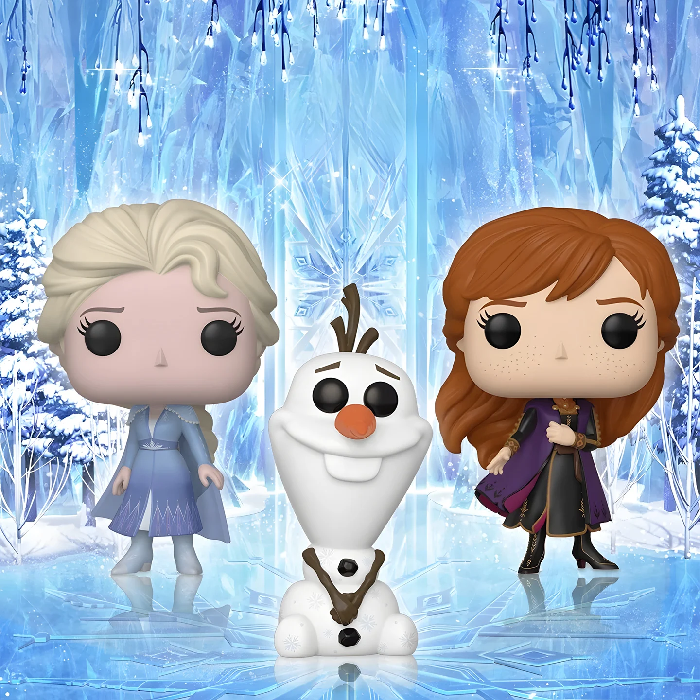 Disney Funko Pop Animation & Cartoons Frozen 2 Elsa Anna Olaf Peripheral Figurines Ornaments Toy for Boys Gift Collectible - Image 3