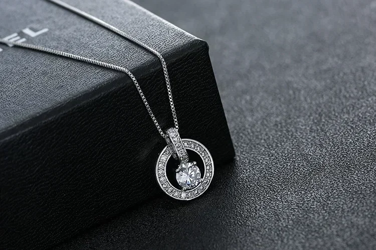 New Original fasion jewellery Crystals from Swarovsks temperament sweet bell hollow necklace For Women Female Party gift