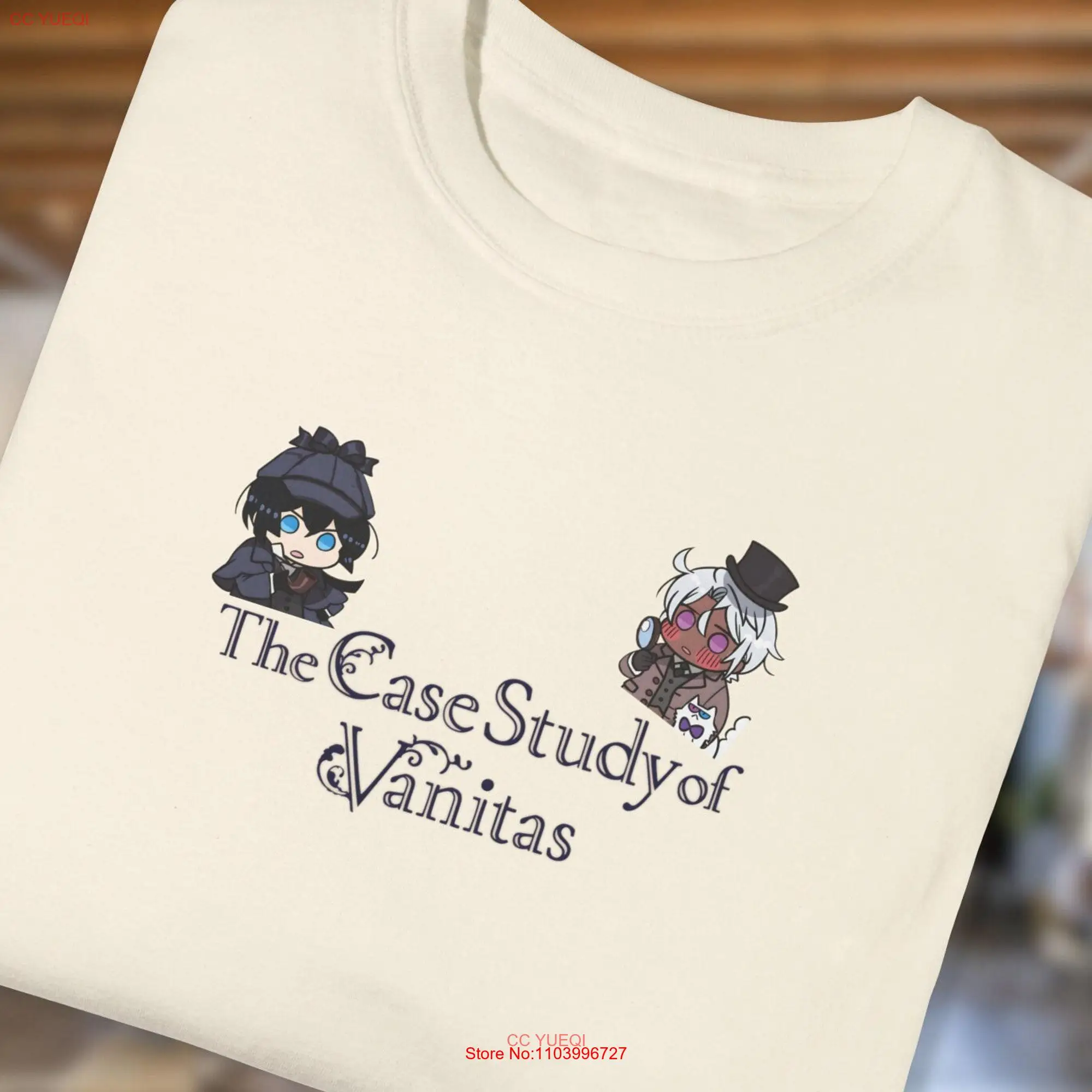 The Case Study of Vanitas Anime T Shirt Subtle Merch GifT Apparel Detective Chibi Noe Garment Dyed  long or short sleeves