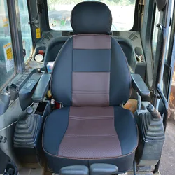 Leather Seat Cover For Komatsu KOBELCO Hitachi Carter Excavator Customized Full Surround Cushion Special Vehicle