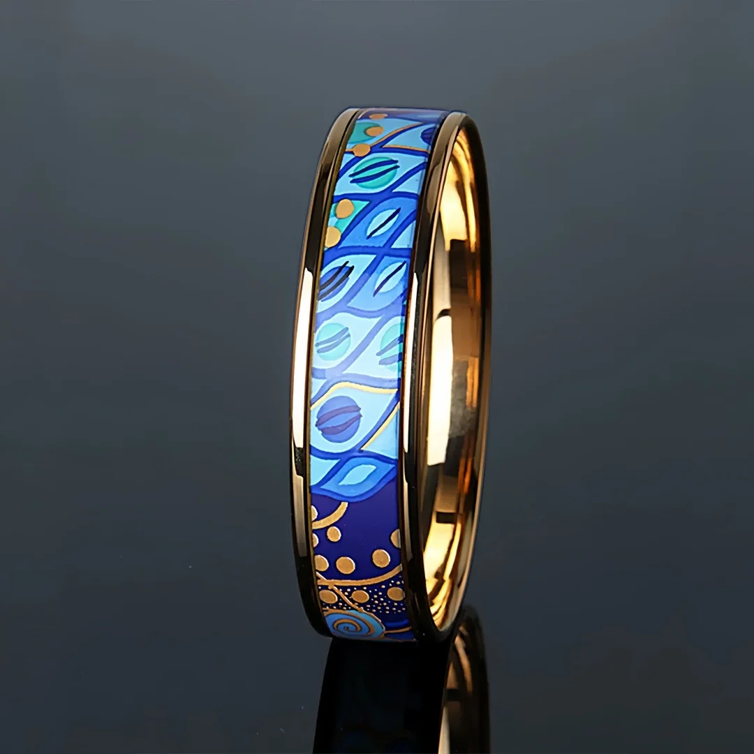 New Cloisonne Charms Bangle for Women Enamel Heart of Sea Pattern Gilded Bracelets Fine Choice Jewelry Lover's Gift Wholesale