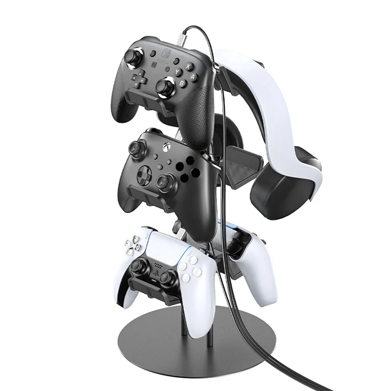 B24B Supporto per controller universale Supporto per cuffie Rack di stoccaggio per PS5//Switch Controller di gioco Gancio Parte di ricambio per giochi