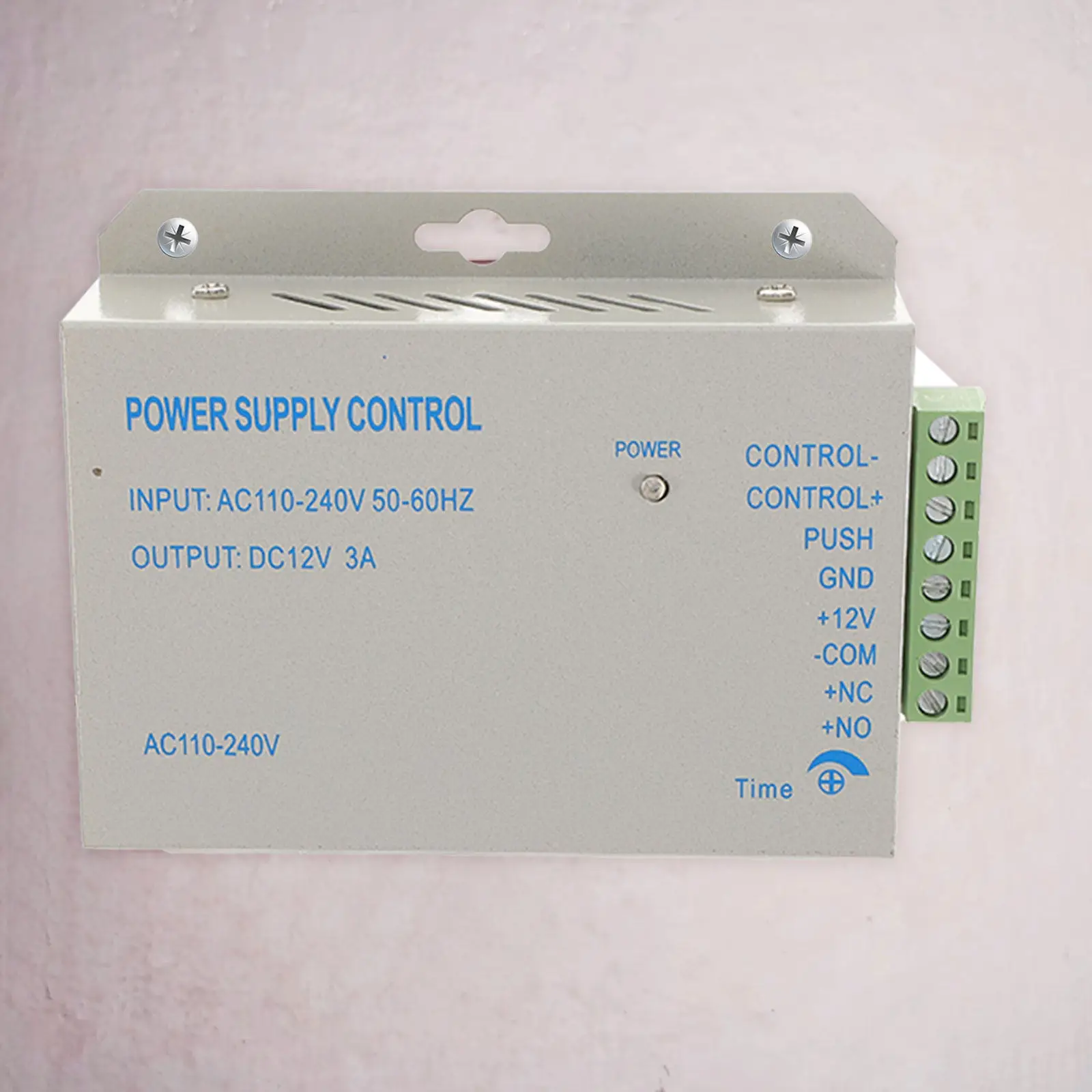 

Power Supply Control 12V 3A Metal Case Worldwide Voltage Input Door Access Control Supply for Electric Lock Reader
