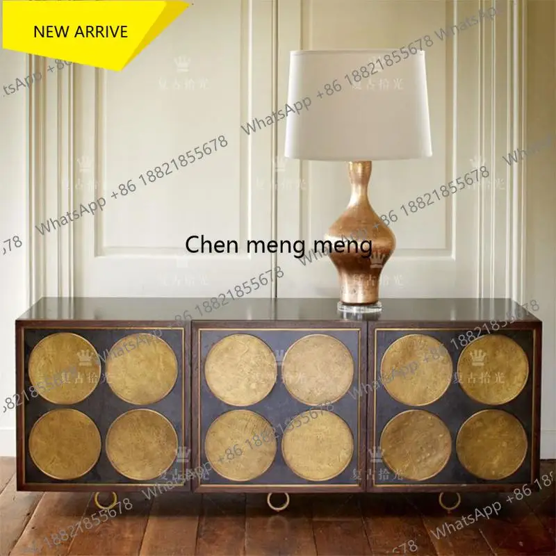 

M138 solid wood porch cabinet Small apartment entry porch cabinet Nordic light luxury storage cabinet can be customized