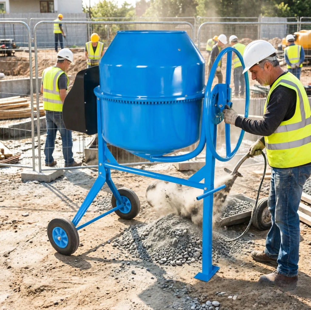 Hot seller Small Concrete Mixing Tank Compact Wheeled Design Easy Transfer Small Villa Construction Mortar Mixing Equipment
