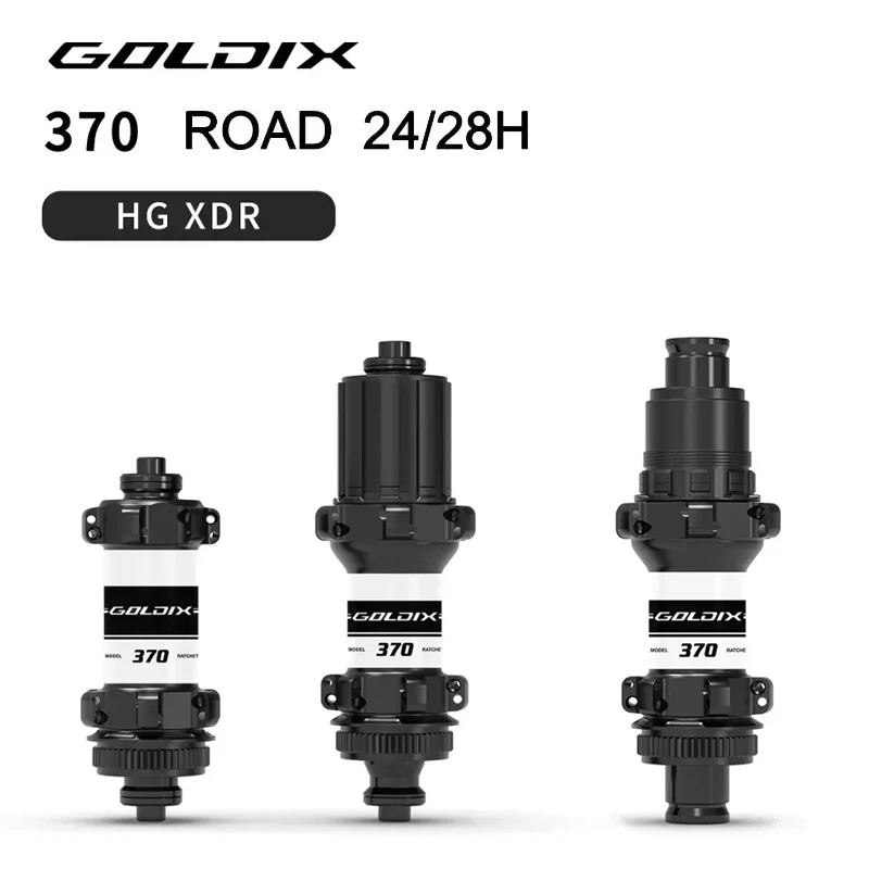 

GOLDIX NEW R370 Road Gravel Wheel Hub - Center Lock Disc, 24/28 Hole, HG/XDR Freehub 36T Ratchet Straight Pull Spoke bicycle hub