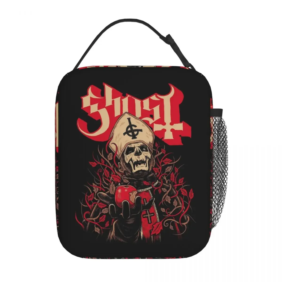 Custom Ghost Swedish Heavy Metal Rock Band Lunch Bag Women Thermal Cooler Insulated Lunch Box for Kids School Children