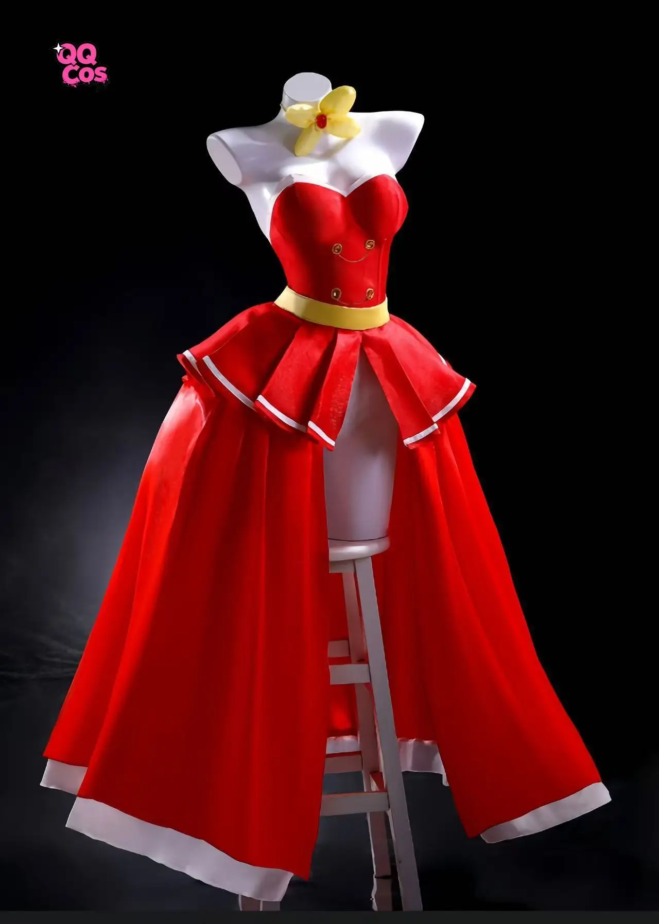 

Anime Cosplay Series: Hazbin Hotel 2 -Charlie Morningstar Cosplay Red dress Costume full set QQcos high quality