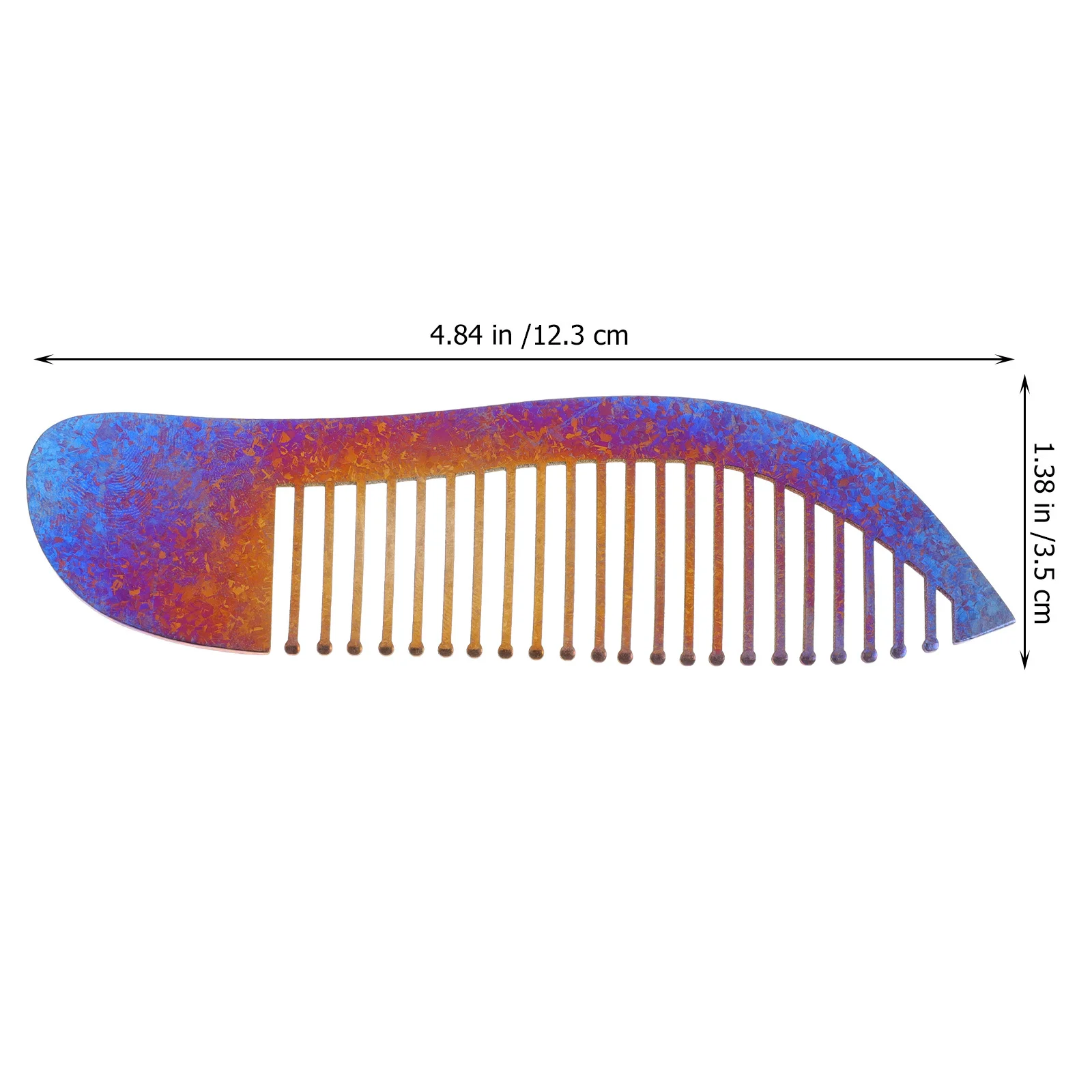 مشط تصفيف ممتاز من سبائك التيتانيوم المضاد للصدأ، أداة تصفيف الشعر المحمولة الملونة على شكل سمكة، تصميم أسنان حادة لصالونات التجميل