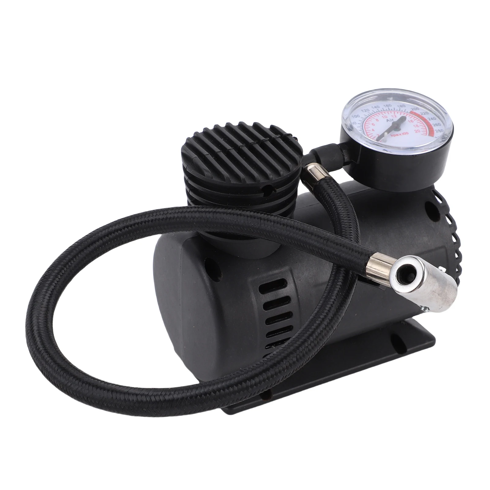 

12 В 300PSI портативный мини-воздушный компрессор, насос для накачивания шин с детектором давления для велосипедов, шин, футбола, баскетбола, воздушные шары