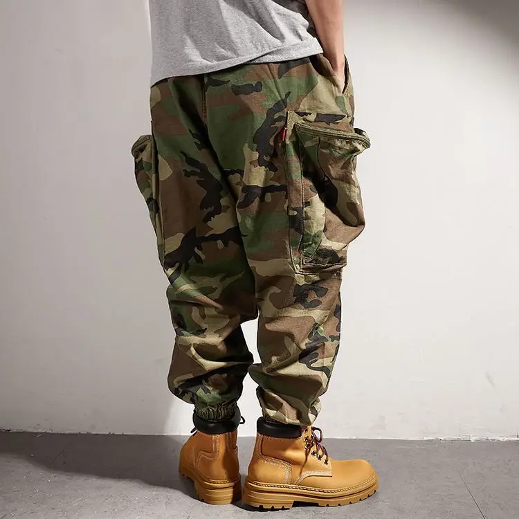 Men Tactical Camouflage Joggers Outdoor Ripstop Cargo Pants Working Clothing Hiking Hunting Combat Trousers Men's Streetwear