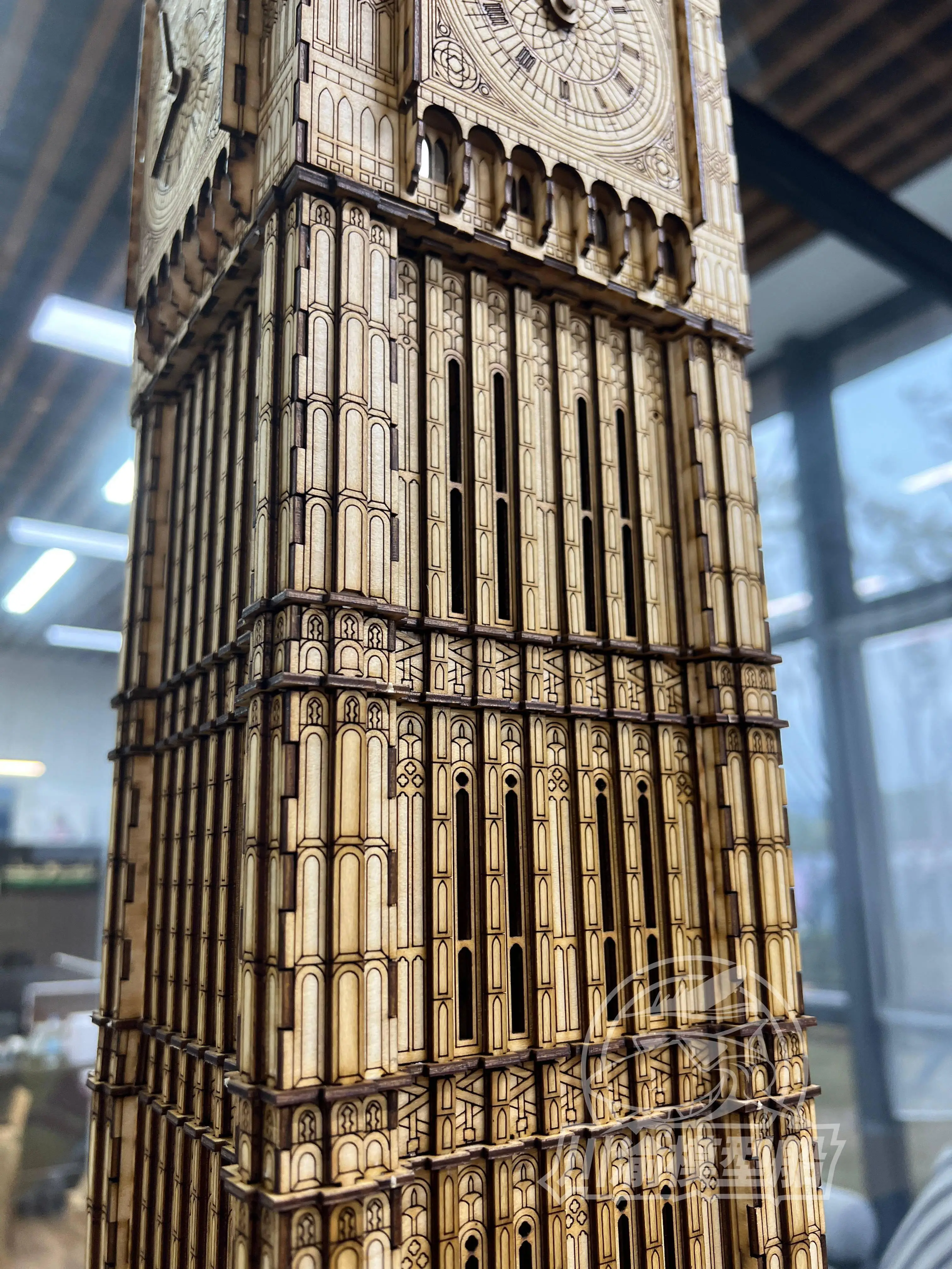 CY CY732 1/100 britânico Big Ben modelo arquitetônico Kit Madeira Altura 95cm Big Ben