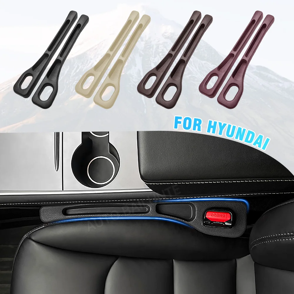 2Pcs Car Seat Gap Plug Strip Side Seam Interior Accessories For Hyundai Accent IX35 Tucson I30 Sonata Bayon Santa Fe Ioniq 5