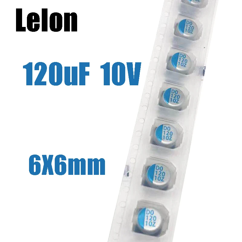 10V120UF 120UF/10V LELON OVZ 6X6mm SMD Solid state capacitor 120uf 10V