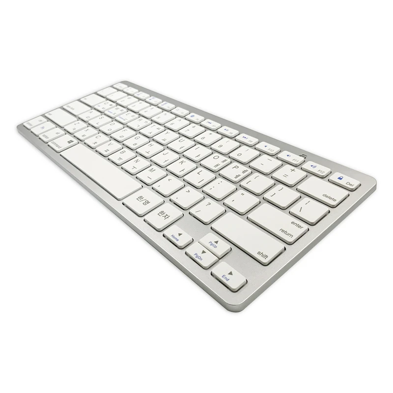 Korean Language Ultra Thin Lightweight Low Noise Keyboards for Laptop Computer Surface iPad iPhone MacBook Air