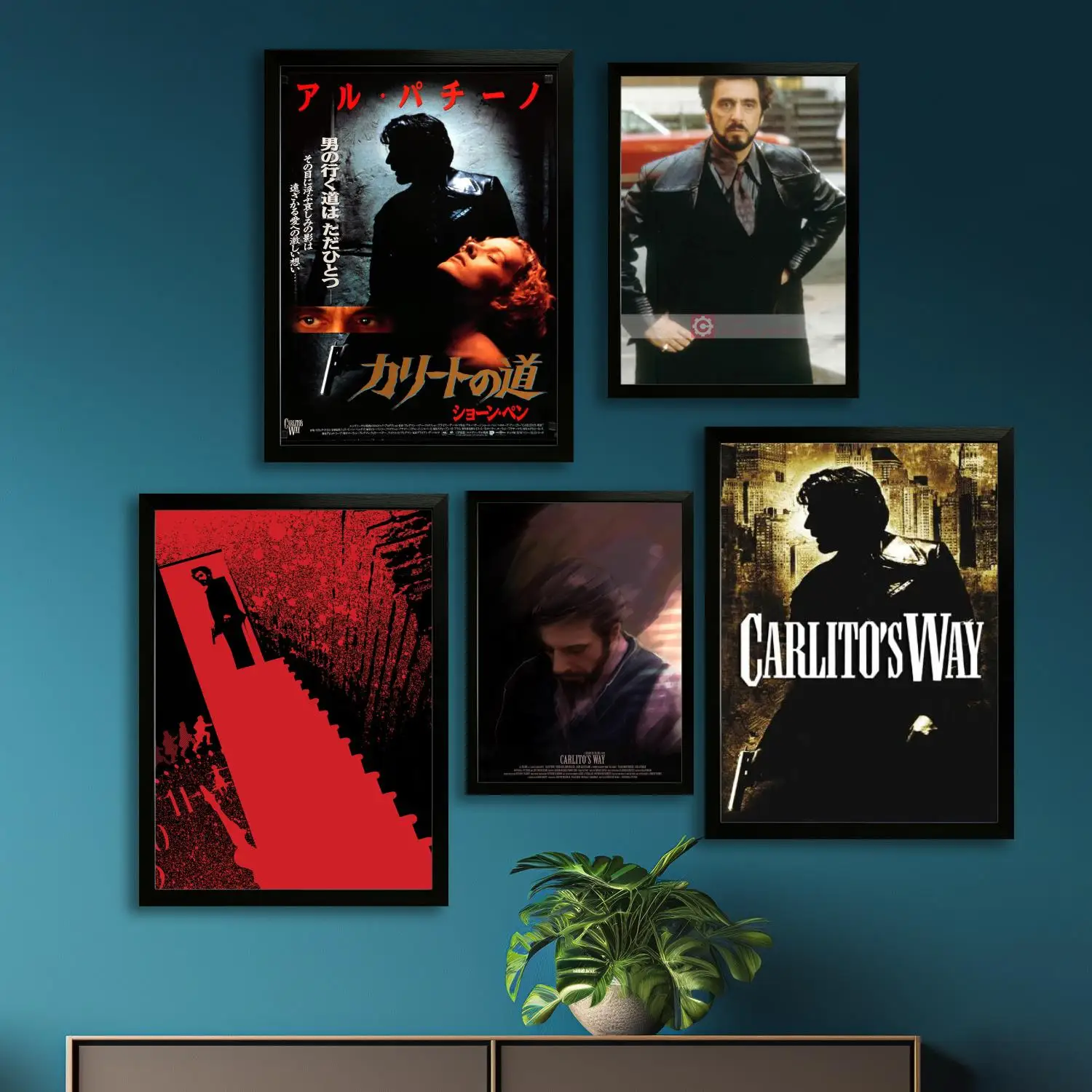 ملصق فني من القماش من carlitos Way وفن جداري، طباعة صور، عائلة حديثة، ديكور غرفة النوم، ملصقات، لوحة زخرفية #1