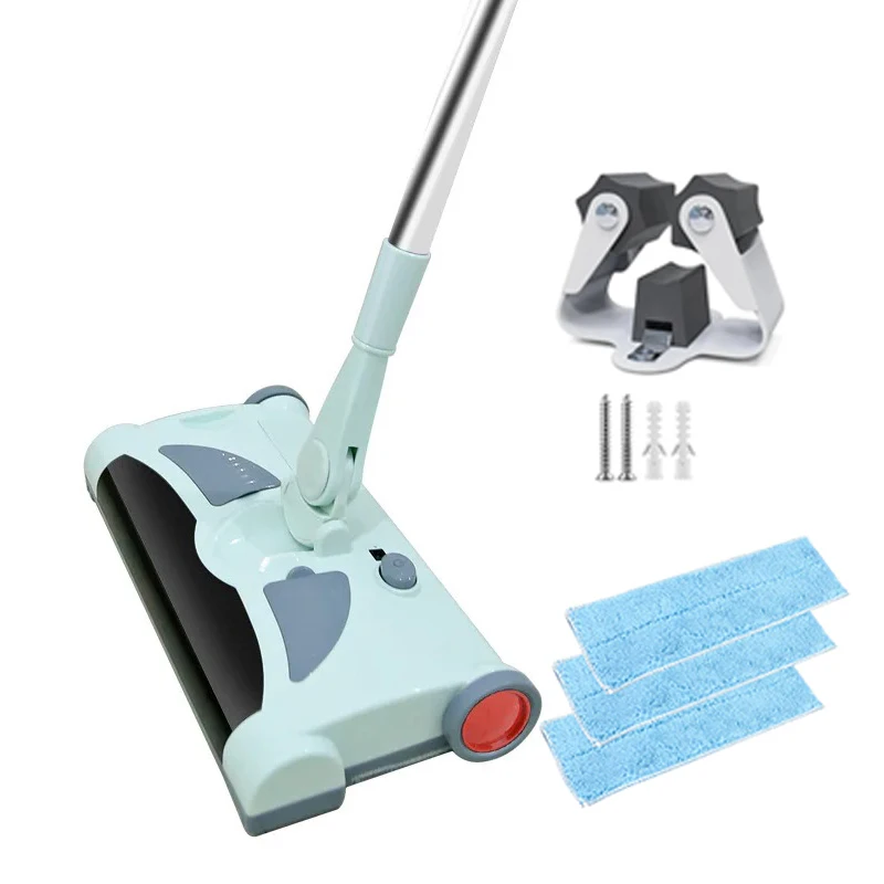 

Electric Floor Sweeper Cleaner Rechargeable Wireless Hand Push Vacuum Cleaner Household Mop Broom Machine for Carpet Floor Clean
