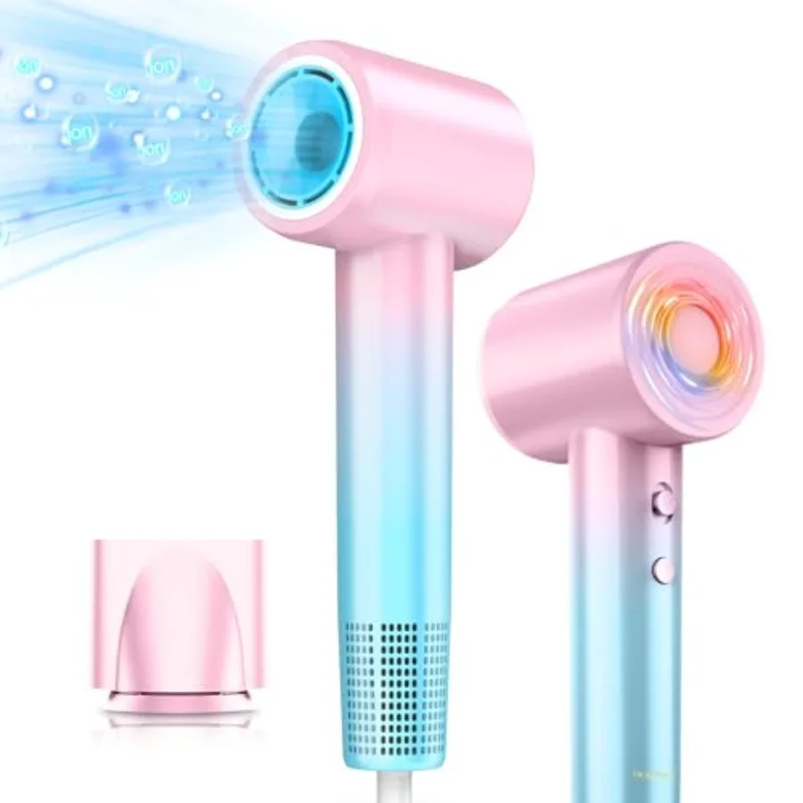 

Ionic Hair Dryer 110000 RPM High Speed Teen Girls Blow Dryer Professional for Salon Home Use Portable Blowout Hair Dryers Light