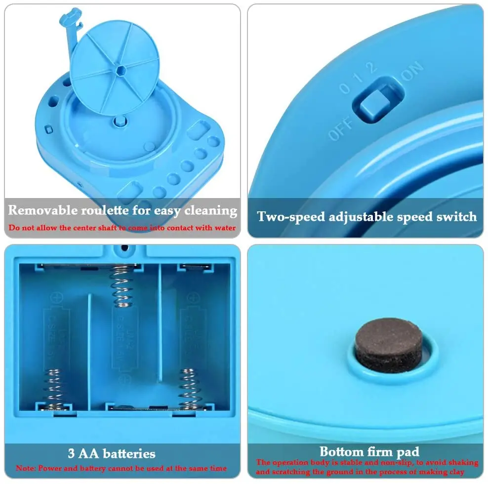 Air Dry Soft Modeling Molding Natural Sculpting Clay Pottery Wheel Kit