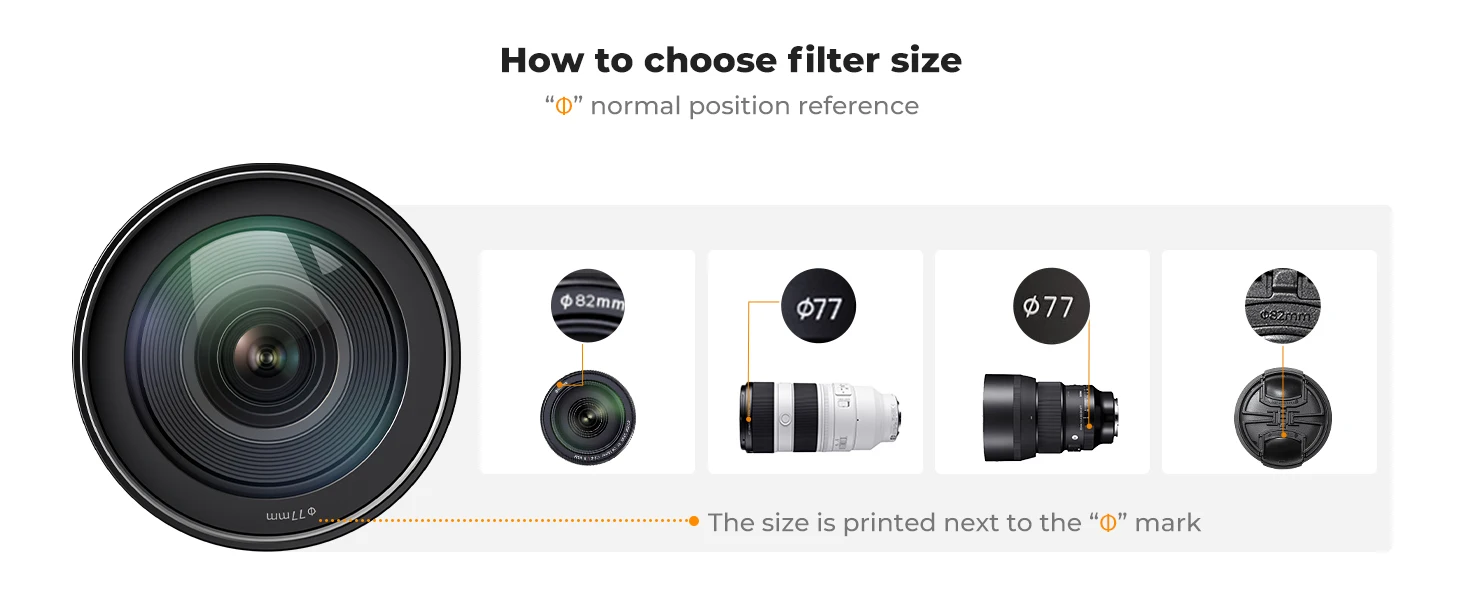 K&F Concept 3in1 Filter ND CPL 1/4 Schwarzer Diffusionsfilter ND2-ND32 1/4 Black Mist Pro Filter Multifunktionsfilter 67 mm 37–82 mm – Detail 11