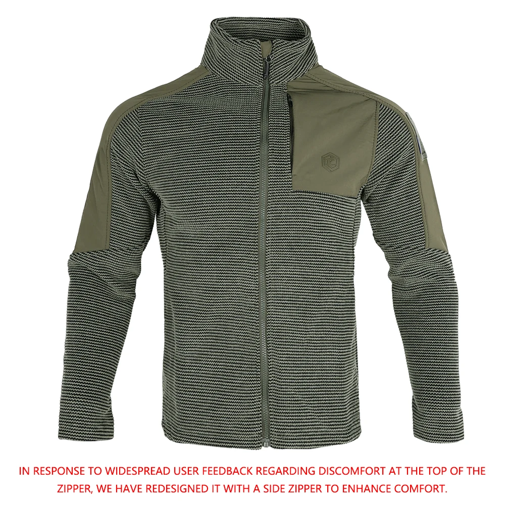 Emersongear Blue Label Tactical Suede Fleece Jacket Mens Zipper Windbreaker Coats Warm Hunting Hiking Caping Outwear EMB9593