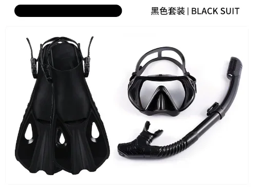 Hot Sell Diving Equipment Set Swim Mask Adults Children Diving Fins High Quality Snorkel