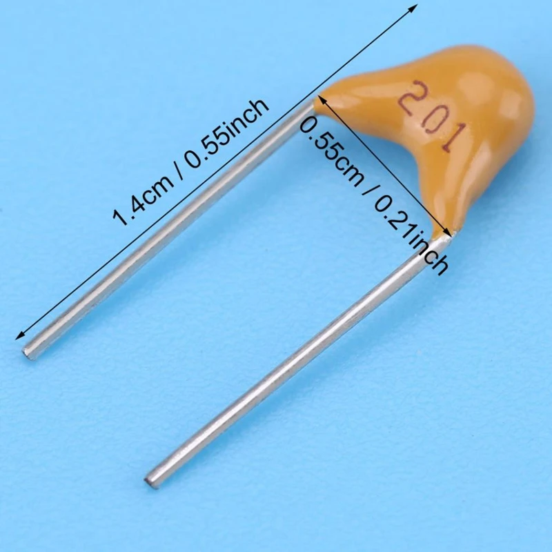 500Pcs 10 Values 10PF-680PF Monolithic Ceramic Capacitor Assorted Kit