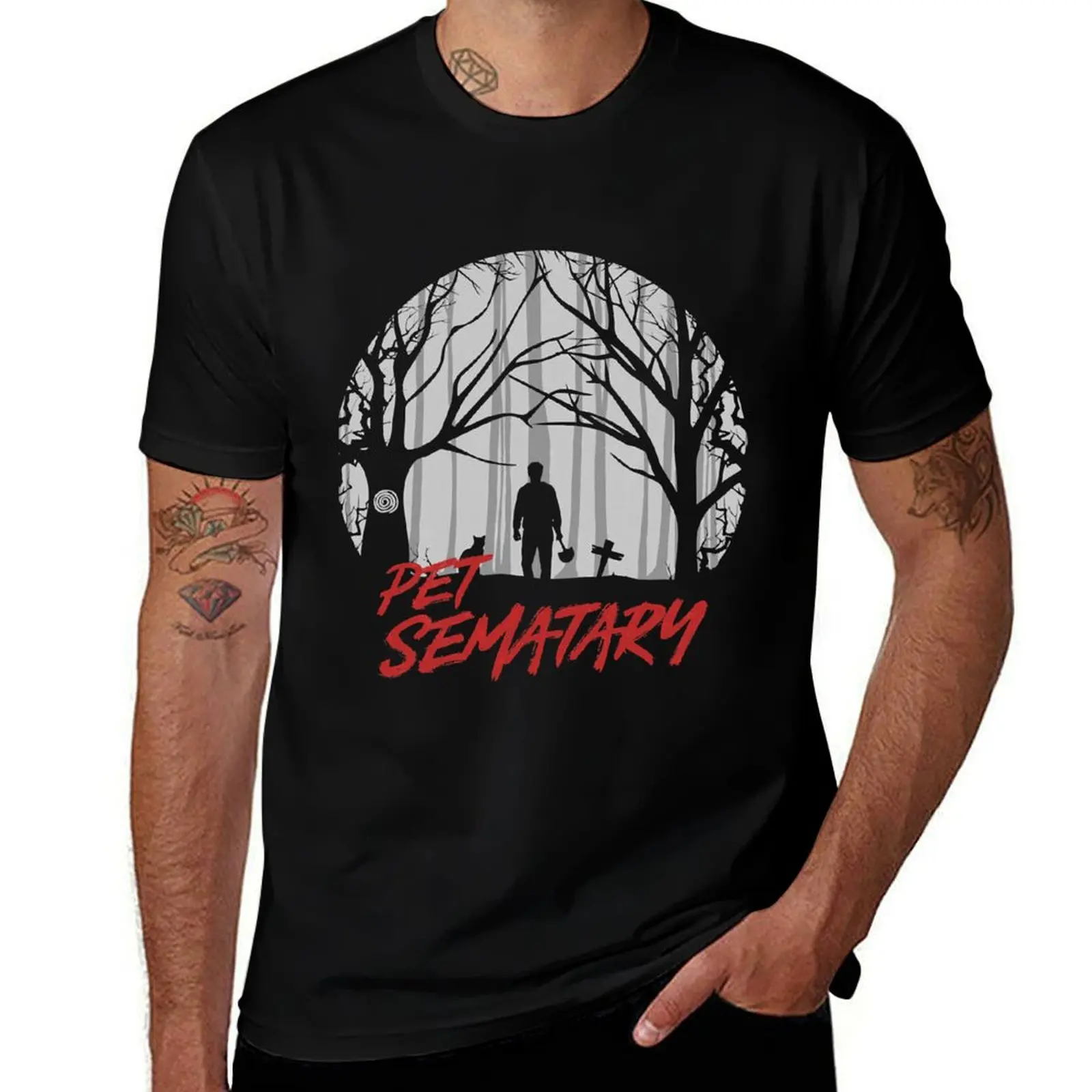 

Love Funny Man Pet Sematary Reanimated Gifts For Everyone T-Shirt t shirts for man cotton funny T-Shirt