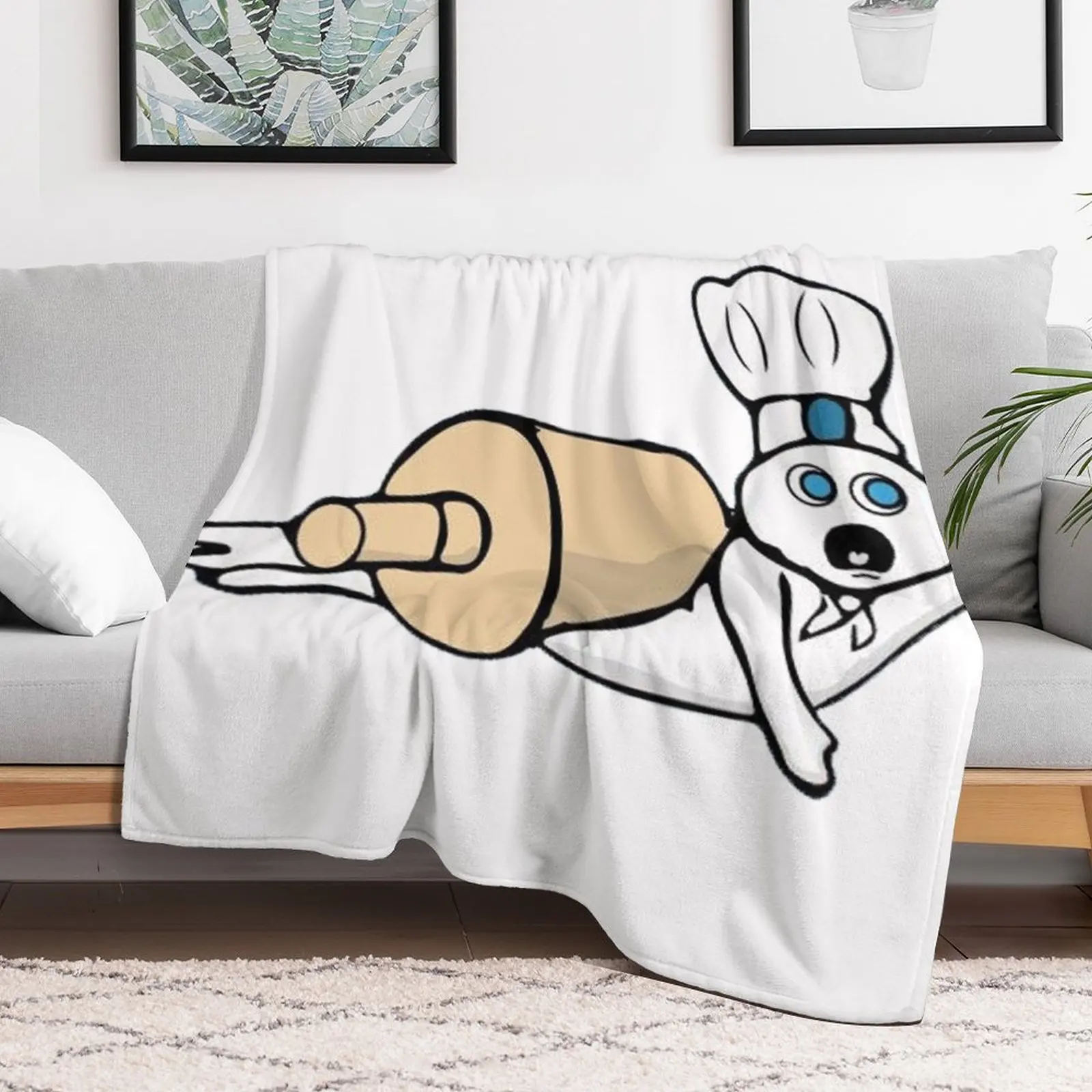 Pillsbury Doughboy Throw Blanket Shaggy Hairys Blankets