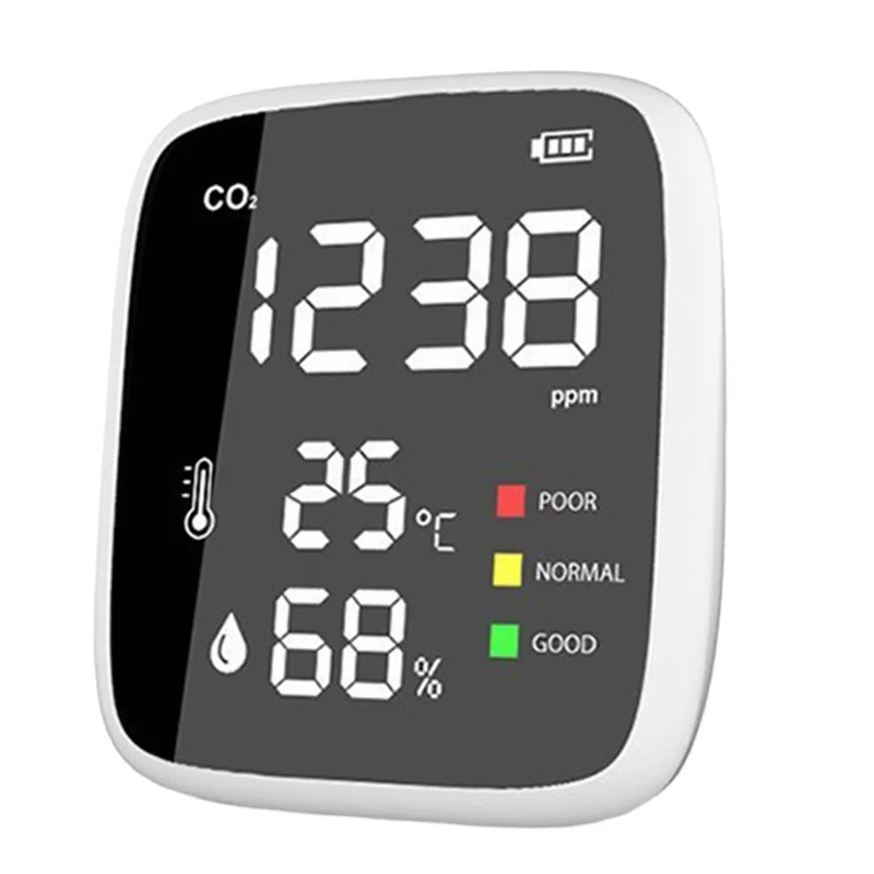 

Крытый и открытый монитор температуры и влажности CO2, портативный инфракрасный NDIR-детектор качества воздуха, инструмент обнаружения