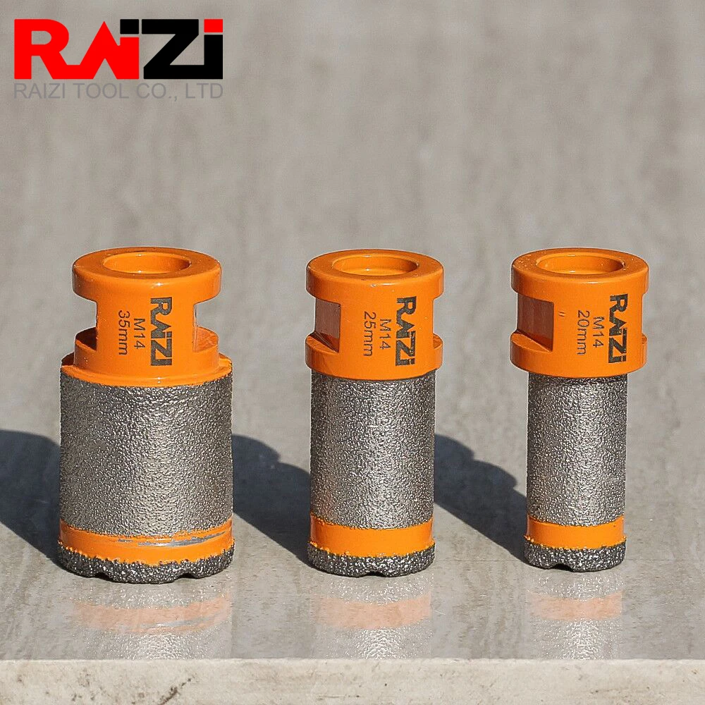 RAIZI 20/25/35mm Diamond Drilling Finger Milling Bits For Grinding Ceramic Tile Granite Diamond Core Drill bits Hole Saw