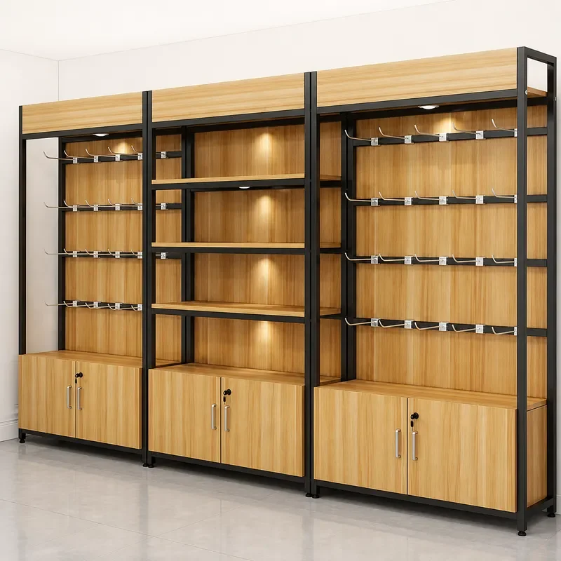 Multi Layer Display Shelf Cabinet for Supermarket Beauty Shopping Mall Cosmetics Store Product Showcase Rack