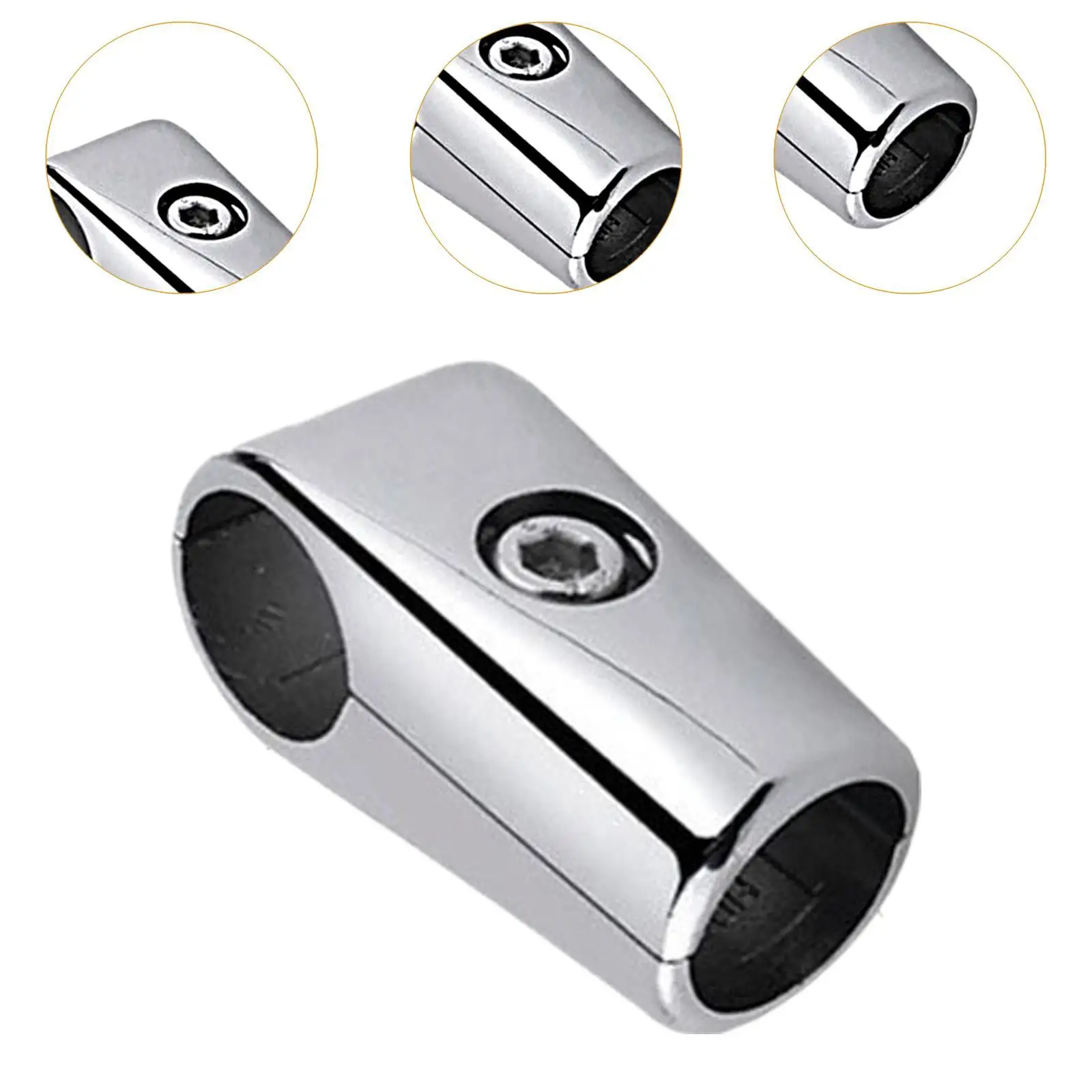 Tee Pipe Connector Heavy Duty Aluminum Alloy Clamp Fittings for Clothes Display and Garden Pipe Systems