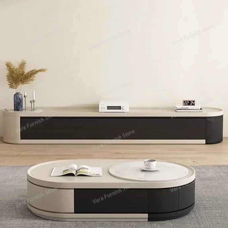 

Salon Living Room Tv Stand Retractable Modern Simple Wood Pedestal Tv Stand Cabinet Beauty Organizer Meuble TeleTrendy Furniture